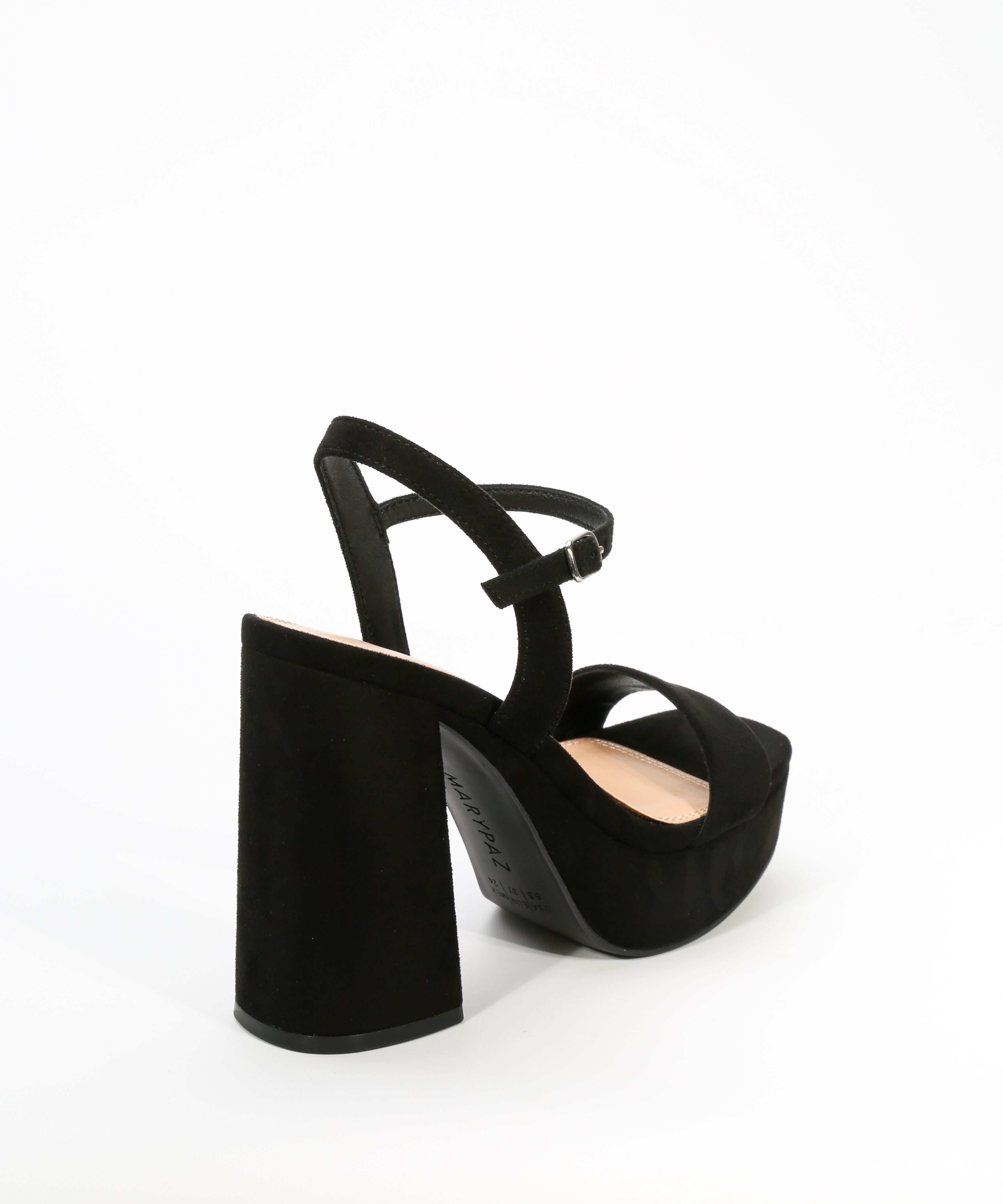 Sand&aacute;lias plataforma com salto largo e largo image number null